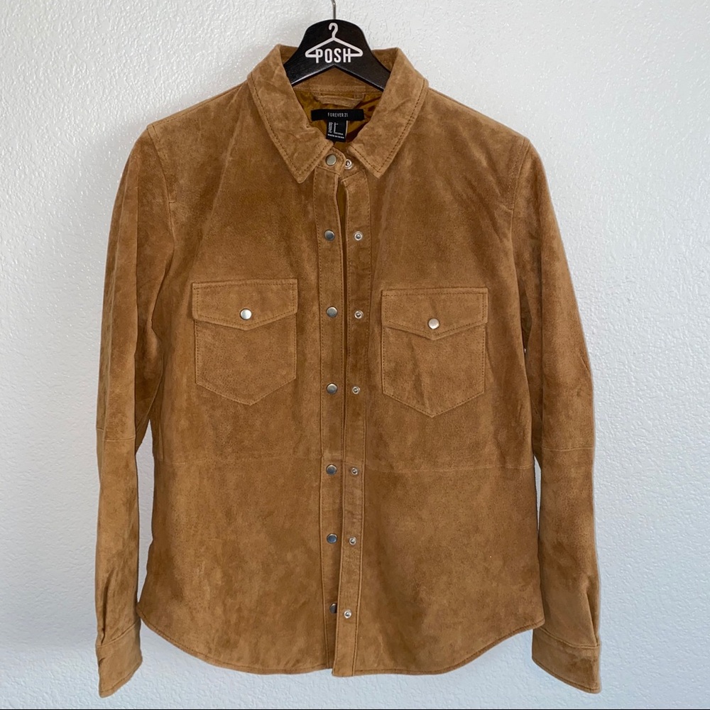 Forever 21 button up shirt coat